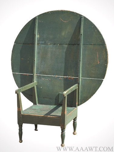 Table, Chair Table, Original Surface History, Green Paint
New England, Early 19th Century, entire view